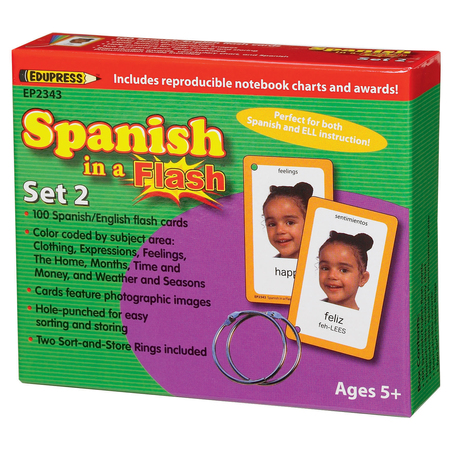 EDUPRESS Spanish in a Flash™ Set 2 TCR62343